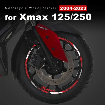 Motocykel Kolesa Nálepky Vodotesný pre Yamaha Xmax 125 Príslušenstvo 2023 X max 125 250 Xmax125 2004-2022 2020 2021 Rim Odtlačkový