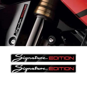 Pre PIAGGIO VESPA pre BMW, Suzuki Aprilia Ducati Triumf Yamaha 3D Motocykel Odtlačkový Podpis Edition Nálepky